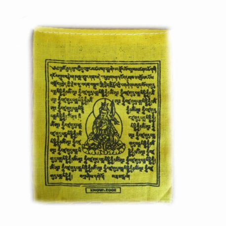 Drapeaux de prières bouddhistes tibétains - (0) Coton - Noir - 2353 1 Jaune