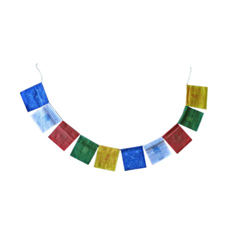 Drapeaux de prières bouddhistes tibétains (A) Coton - Couleur - 4071 Ouvert - 
