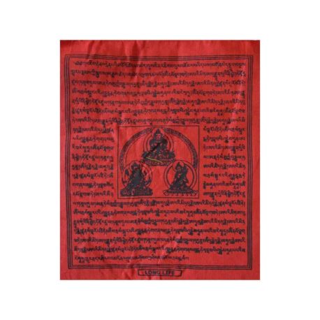 (B)-4077-3-Rouge-Drapeaux-de-prières-bouddhistes-tibétains