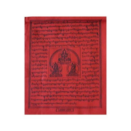(C)-4078-3-Rouge-Drapeaux-de-prières-bouddhistes-tibétains