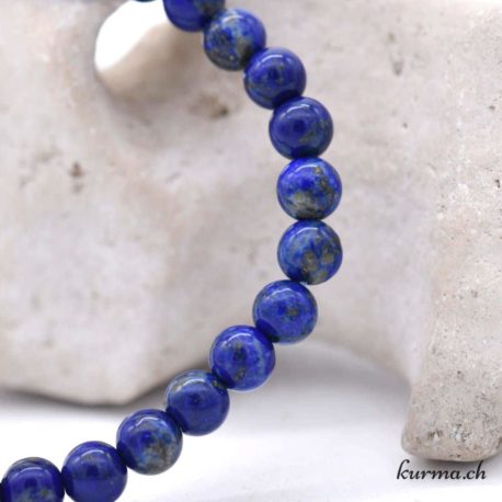 Bracelet Lapis Lazuli 6mm - Nº170-1 disponible dans la boutique en ligne Kûrma. Votre magasin de pierre et minéraux en suisse