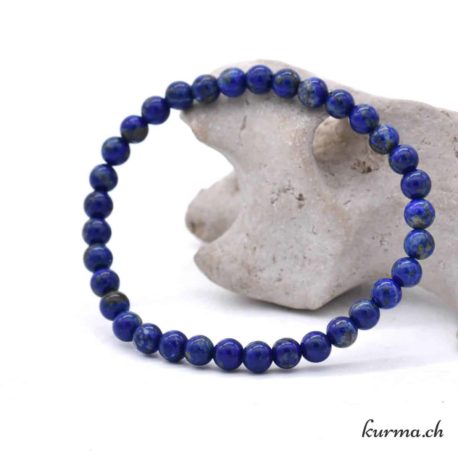 Bracelet Lapis Lazuli 6mm - Nº170-2 disponible dans la boutique en ligne Kûrma. Votre magasin de pierre et minéraux en suisse