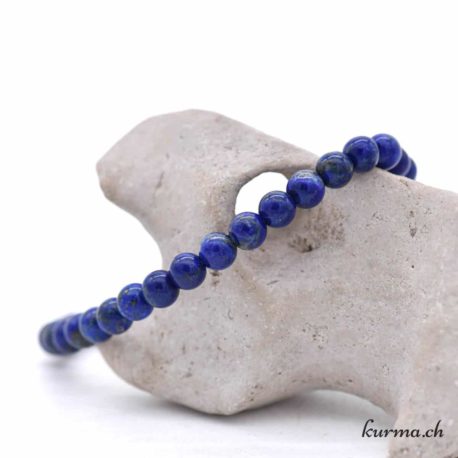 Bracelet Lapis Lazuli 6mm - Nº170-3 disponible dans la boutique en ligne Kûrma. Votre magasin de pierre et minéraux en suisse