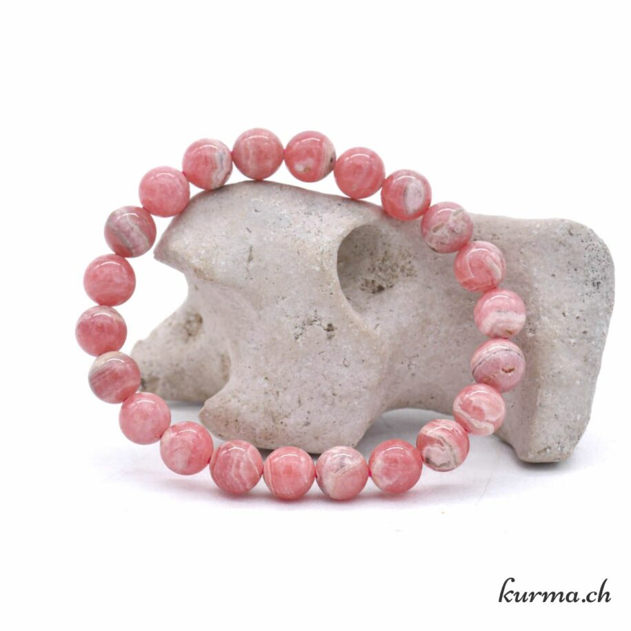 Bracelet Pierre Naturelle Rhodochrosite 6 Mm – Apaisement Émotionnel & Sérénité Intérieure