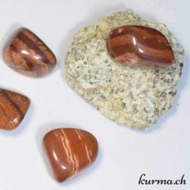 Jaspe Zébré - Stromatolite et Fer - Pierre roulée 2.5cm à 3.5cm - N°5488.1 • jaspe red river 5488 6 Pierre Roulee 800x800px Jaspe Zébré – Stromatolite et Fer – Pierre roulée 2.5cm à 3.5cm – N°5488.1