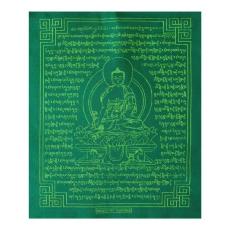 (C)-Medicine-Buddha-4082-2-Vert-Drapeaux-de-prières-bouddhistes-tibétains