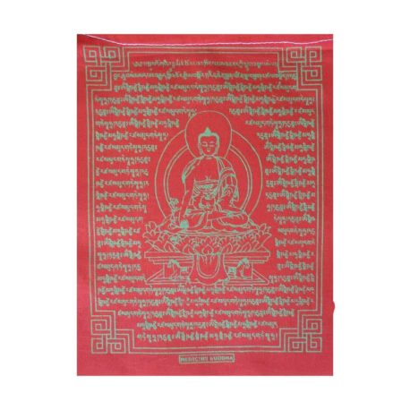 (C)-Medicine-Buddha-4082-3-Rouge-Drapeaux-de-prières-bouddhistes-tibétains