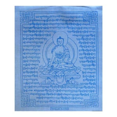 (C)-Medicine-Buddha-4082-4-Blanc-Drapeaux-de-prières-bouddhistes-tibétains