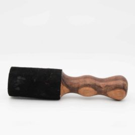 Maillet en bois et cuir – Design rond 6cm – N°4749 • Maillet 3 rond 6x21cm N°4749 3 Maillet en bois et cuir – Design rond 6cm – N°4749