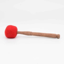 Mailloche pour bol chantant - Drum rouge - 5cm