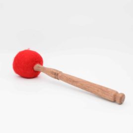 Mailloche pour bol chantant - drum rouge - 28cm - N°3476 • Maillet drum rouge 28cm N°3476 Maillet-drum-rouge---28cm---N°3476