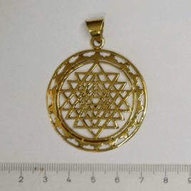 Sri Yantra - Pendentif en Laiton - N°6758 • Pendentif Laiton 6758 1200x1200px Pendentif-Laiton-6758