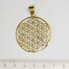 Fleur de vie - Pendentif en Laiton - N°6760 • Pendentif Laiton N°6760 RK P049 P Laiton Pendentif-Laiton-N°6760