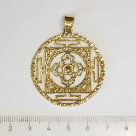 Kalachakra et Dorje - Pendentif en Laiton - N°6770 • Pendentif Laiton N°6770 Laiton 1200x1200px Pendentif-Laiton-N°6770-Laiton