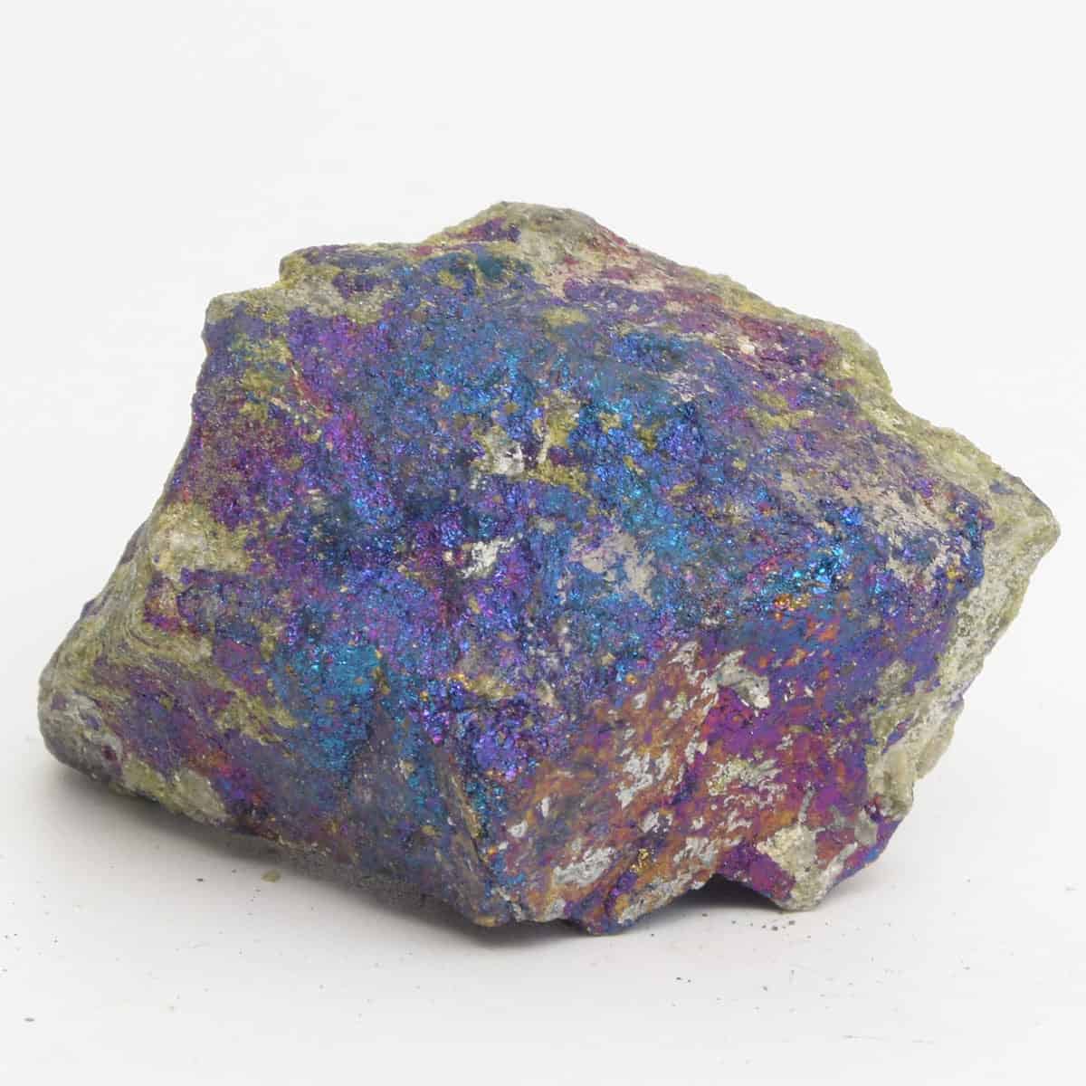 Lithothérapie et confinement guide pratique et vidéo • Chalcopyrite N°5177.2 96gr 55x45x38cm 6 Chalcopyrite bleu violet