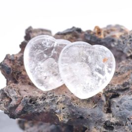 Coeur Cristal de roche 2cm – N°14241