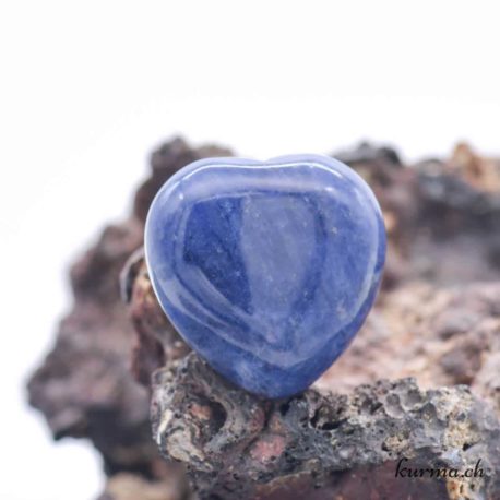 Coeur 2 cm - Sodalite - Nº14238-2 disponible dans la boutique en ligne Kûrma. Votre magasin de pierre et minéraux en suisse