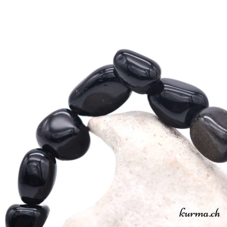 Acheter Bracelet Obsidienne Noire Nuggets - N°15353-1 dans la boutique en ligne Kûrma. Spécialisé dans des pierres de qualité directement importer depuis les artisans lapidaires.