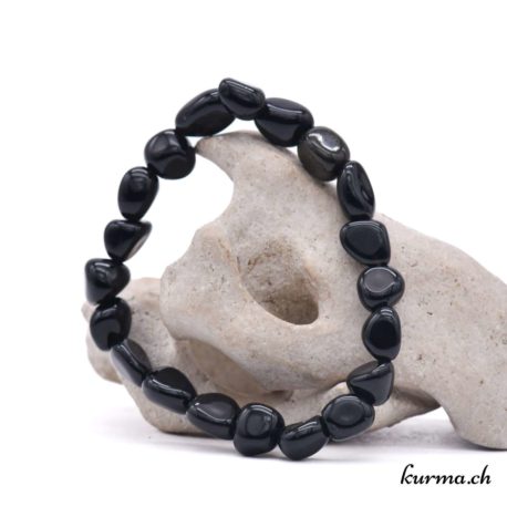 Acheter Bracelet Obsidienne Noire Nuggets - N°15353-3 dans la boutique en ligne Kûrma. Spécialisé dans des pierres de qualité directement importer depuis les artisans lapidaires.