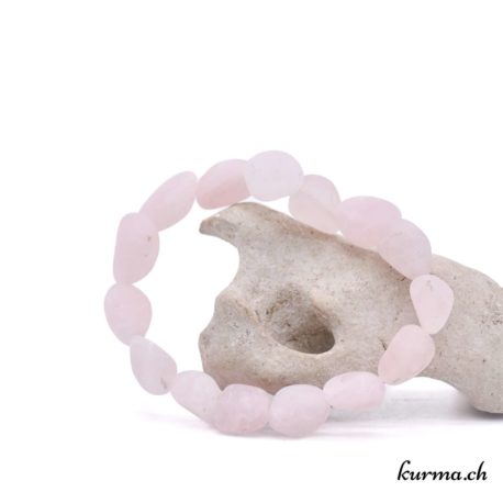bracelet quartz rose nuggets no15349 1