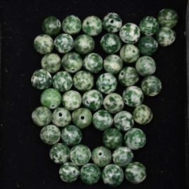 Agate arborisée – Perles 8.5mm – 44 pcs – N°10196