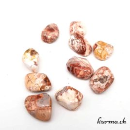 Agate Crazy Lace ''Roseta'' - Pierre roulée 2cm à 3cm - N°7747.1 • Agate crazy lace Pierre roulee 7747.1 4 Agate Crazy Lace ”Roseta” – Pierre roulée 2cm à 3cm – N°7747.1