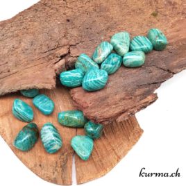 Amazonite de Russie - Pierre roulée 2cm à 3cm - N°5985.1 • Amazonite Pierre roulee 5985.1 1 Amazonite de Russie – Pierre roulée 2cm à 3cm – N°5985.1