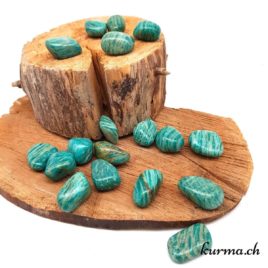 Amazonite de Tanzanie - Pierre roulée 2.5cm à 3cm - N°7383.1 • Amazonite Pierre roulee 7383.1 1 Amazonite de Tanzanie – Pierre roulée 2.5cm à 3cm – N°7383.1