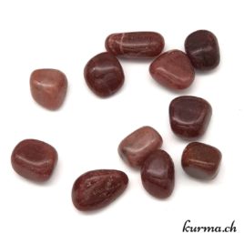 Aventurine Rouge - Pierre roulée 2.5cm à 3.5cm - N°7551.1 • Aventurine rouge Pierre roulee 7551.1 4 Aventurine Rouge – Pierre roulée 2.5cm à 3.5cm – N°7551.1