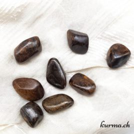 Bronzite - Enstatite - Pierre roulée 3cm à 4cm - N°7477.1 • Bronzite enstatite Pierre roulee 7477 1 Bronzite – Enstatite – Pierre roulée 3cm à 4cm – N°7477.1