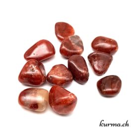 Calcite Rouge - Pierre roulée 2.5cm à 3cm - N°8693.1 • Calcite rouge Pierre roulee 8693 4 Calcite Rouge – Pierre roulée 2.5cm à 3cm – N°8693.1