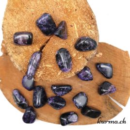 Charoïte - Pierre roulée 2.5cm à 3.5cm - N°8663.1 • Charoite Pierre roulee 8663 1 Charoïte – Pierre roulée 2.5cm à 3.5cm – N°8663.1