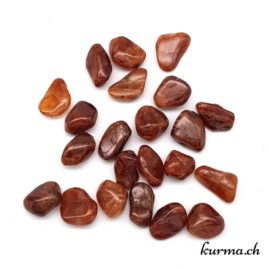 Grenat Hessonite - Orange - Pierre roulée 2.5cm à 3cm - N°7352.1 • Grenat hessonite Pierre roulee 7352 03 Grenat Hessonite – Orange – Pierre roulée 2.5cm à 3cm – N°7352.1