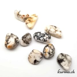 Howlite - Pierre roulée 2cm à 3cm - N°7731.1 • Howlite Pierre roulee 7731 03 Howlite – Pierre roulée 2cm à 3cm – N°7731.1