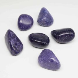 Lépidolite Bleue-Violette - Pierre roulée 3cm à 4cm - N°7732.1 • Lépidolite N°7732.1 29gr 3.5 4cm 1 Lépidolite Bleue-Violette – Pierre roulée 3cm à 4cm – N°7732.1