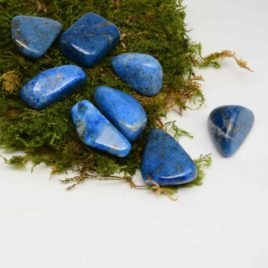 Lapis-Lazuli - Pierre roulée 3cm à 3.5cm – N°5810.1 • Lapis Lazuli N°5810.1 15gr 3 3.5cm 5 Lapis-Lazuli – Pierre roulée 3cm à 3.5cm – N°5810.1