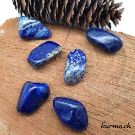 Lapis-Lazuli et Pyrite - Pierre roulée 3cm à 3.5cm - N°5469.1 • Lapis Lazuli Pierre roulee 5469 04 Lapis-Lazuli et Pyrite – Pierre roulée 3cm à 3.5cm – N°5469.1