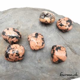 Luxullianite (Granite) - Pierre roulée 2.5cm à 3cm - N°8708.1 • Luxullianite Pierre roulee 8708 04 Luxullianite (Granite) – Pierre roulée 2.5cm à 3cm – N°8708.1