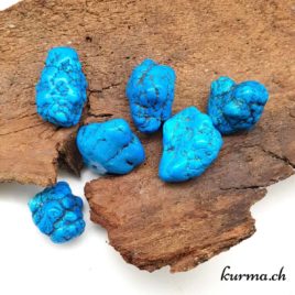 Magnésite Bleue ''Turquénite'' - Pierre roulée 3cm à 4cm - N°6957.2 • Magnesite bleue Pierre roulee 6957.2 1 Magnésite Bleue ”Turquénite” – Pierre roulée 3cm à 4cm – N°6957.2