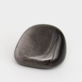 Obsidienne Argentée ''sibérienne'' - Pierre roulée 2.5cm à 3cm - N°7730.1 • Obsidienne Argentée siberienne N°7730.1 13gr 25 3cm 2 Obsidienne Argentée ”sibérienne” – Pierre roulée 2.5cm à 3cm – N°7730.1