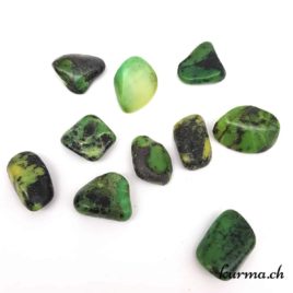 Serpentine ''Pomme Verte'' - Pierre roulée 3cm à 3.5cm - N°6959.1 • Serpentine pomme verte Pierre roulee 6959.1 4 Serpentine ”Pomme Verte” – Pierre roulée 3cm à 3.5cm – N°6959.1