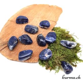 Sodalite - Pierre roulée 3cm à 4cm - N°5484.1 • Sodalite Pierre roulee 5484.1 1 Sodalite – Pierre roulée 3cm à 4cm – N°5484.1