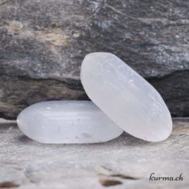 Sélénite blanche - Galet - 3.5 à 4cm