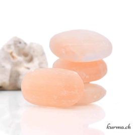 Sélénite orange - Galet - 3.5 à 4cm
