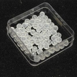 Cristal de roche mat – Perles 4.5mm – N°6000