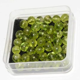 Péridot - Perles 6-6.5mm - N°7605 • Pierre Ligne Ronde N°7605 Péridot 6 65mm a 2 Acheter perles neuchâtel