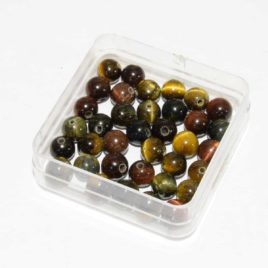 Oeil de Faucon, boeuf et tigre - Perles 6.5mm - 60 pcs - N°7651 • Pierre Ligne Ronde N°7651 Oeil de tigre rouge faucon 65mm 1 vente perles oeil de tigre bleu en suise