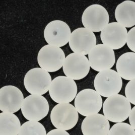 Cristal de roche mat – Perles 10mm – N°7610