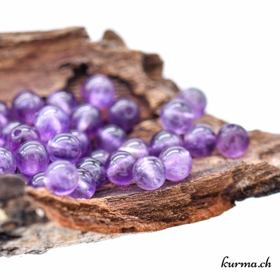 50 Perles Facettes Bohème 4mm - Améthyste AB, Couleur Bordeaux, Pour Création