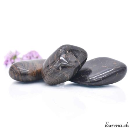 Pierre Roulée Stromatolite L-2 disponible dans la boutique en ligne Kûrma. Votre magasin de pierre et minéraux en suisse